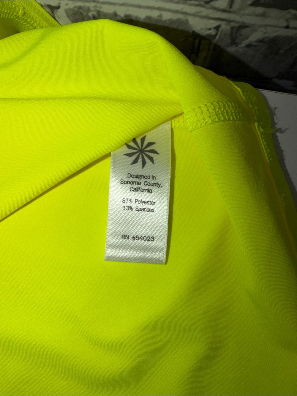 Athleta‎ Neon Yellow Racerback Performance Tank - Picture 6 of 7